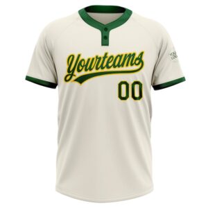 Cream Green Gold Two Button Unisex Softball Jersey Custom Team Softball Jersey 2 e8ugtf.jpg