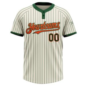 Cream Green Pinstripe Orange Two Button Unisex Softball Jersey Custom Team Softball Jersey 2 gka9ic.jpg