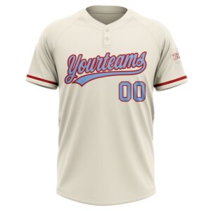 Cream Light Blue Red Two Button Unisex Softball Jersey Custom Team Softball Jersey 2 x0hfyt.jpg