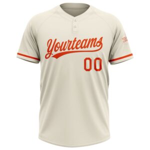 Cream Orange Two Button Unisex Softball Jersey Custom Team Softball Jersey 2 ki8txa.jpg