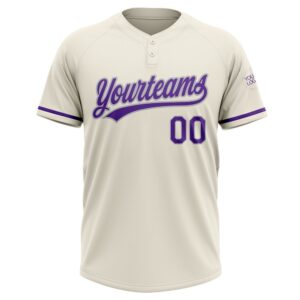 Cream Purple Gray Two Button Unisex Softball Jersey Custom Team Softball Jersey 2 zkxjzb.jpg