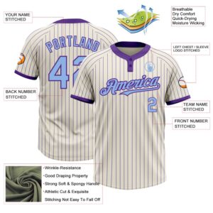 Cream Purple Pinstripe Light Blue Two Button Unisex Softball Jersey Custom Team Softball Jersey 3 ykqknn.jpg