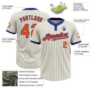 Cream Royal Pinstripe Orange Two Button Unisex Softball Jersey Custom Team Softball Jersey 3 iaylqf.jpg