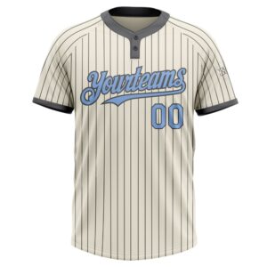 Cream Steel Gray Pinstripe Light Blue Two Button Unisex Softball Jersey Custom Team Softball Jersey 2 npaslb.jpg