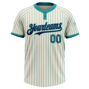 Cream Teal Pinstripe Navy Two Button Unisex Softball Jersey Custom Team Softball Jersey 2 tcxpg7.jpg