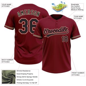 Crimson Black City Cream Two Button Unisex Softball Jersey Custom Team Softball Jersey 3 jxnvgs.jpg