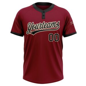 Crimson Black Cream Two Button Unisex Softball Jersey Custom Team Softball Jersey 2 mnubaf.jpg