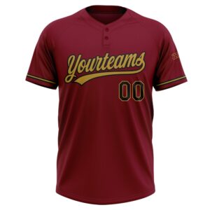 Crimson Black Old Gold Two Button Unisex Softball Jersey Custom Team Softball Jersey 2 sknq0f.jpg