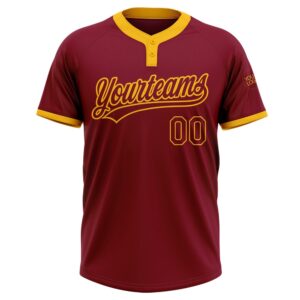 Crimson Crimson Gold Two Button Unisex Softball Jersey Custom Team Softball Jersey 2 sc1ja9.jpg