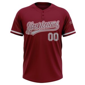 Crimson Gray White Two Button Unisex Softball Jersey Custom Team Softball Jersey 2 hfkwlb.jpg