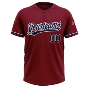 Crimson Navy White Two Button Unisex Softball Jersey Custom Team Softball Jersey 2 o34usn.jpg