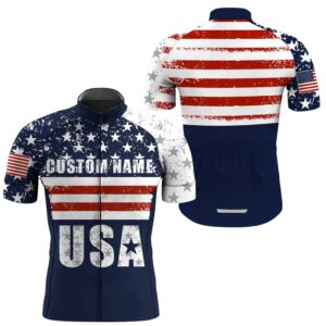 Custom American Cycling Jersey Men Women Usa…