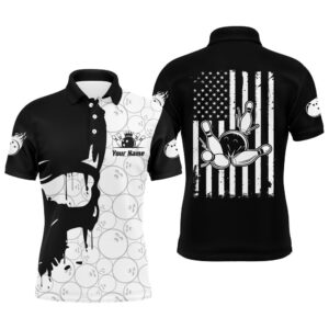 Custom American Flag Bowling Shirts, Customize Vintage…