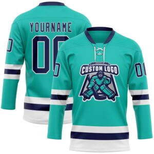Custom Aqua Navy White Hockey Lace Neck Jersey New Hockey Jersey Personali Sport Team Jersey Shirt 2 nxobhc.jpg