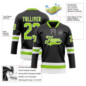 Custom Black Neon Green White Hockey Lace Neck Jersey New Hockey Jersey Personali Sport Team Jersey Shirt 3 ii4vjh.jpg