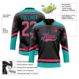 Custom Black Neon Pink Aqua Hockey Lace Neck Jersey New Hockey Jersey Personali Sport Team Jersey Shirt 3 dolfug.jpg