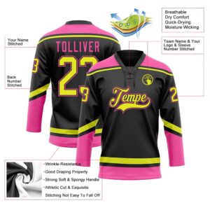 Custom Black Neon Yellow Pink Hockey Lace Neck Jersey New Hockey Jersey Personali Sport Team Jersey Shirt 3 lp7sdf.jpg