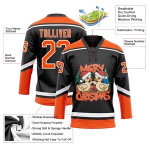 Custom Black Orange White Funny Christmas 3D Hockey Lace Neck Jersey New Hockey Jersey Personali Sport Team Jersey Shirt 3 w0nljg.jpg