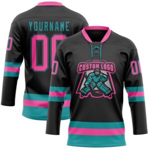 Custom Black Pink Teal Hockey Lace Neck Jersey New Hockey Jersey Personali Sport Team Jersey Shirt 2 gd3hqw.jpg