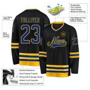 Custom Black Royal Gold Hockey Jersey New Hockey Jersey Personali Sport Team Jersey Shirt 3 omdigr.jpg
