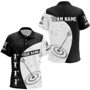 Custom Black White Archery Silhouettes Grunge Style…