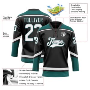 Custom Black White Gray Midnight Green Hockey Lace Neck Jersey New Hockey Jersey Personali Sport Team Jersey Shirt 3 ortue2.jpg