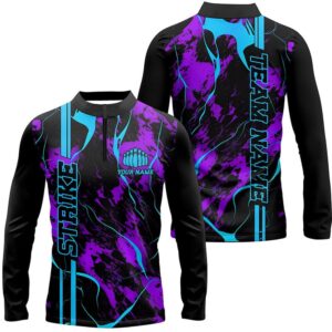 Custom Blue And Purple Camo Strike Bowling…