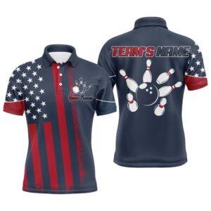 Custom Bowling Polo Shirt Men American Bowling…
