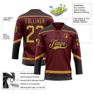 Custom Burgundy Old Gold Black Hockey Lace Neck Jersey New Hockey Jersey Personali Sport Team Jersey Shirt 3 eu7bov.jpg