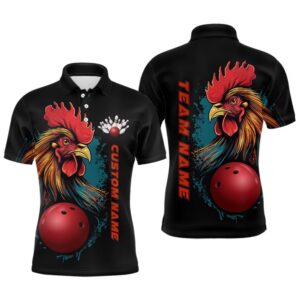 Custom Chicken Bowling Shirts For Men Bowling…