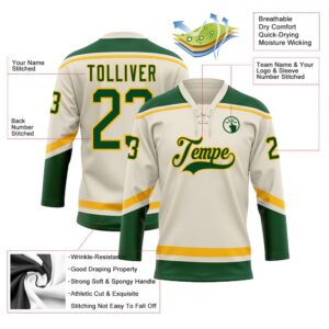 Custom Cream Green Gold Hockey Lace Neck Jersey New Hockey Jersey Personali Sport Team Jersey Shirt 3 ltwjdl.jpg