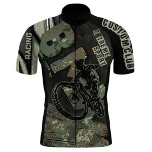 Custom Cycling Jersey Camo Mens Long And…