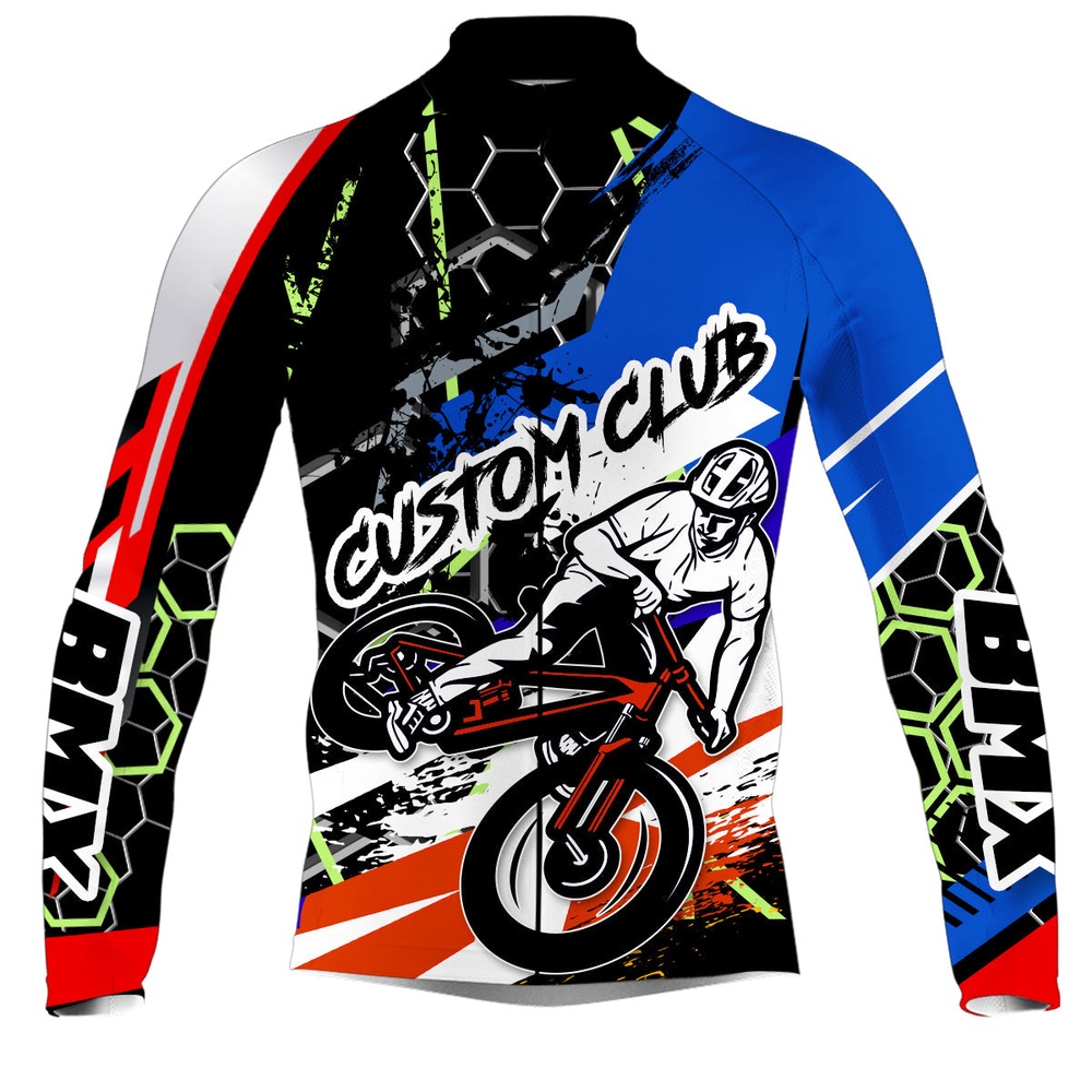 Custom Cycling Jersey Mens Long And Short Sleeve Full Zipper Bicycle Motocross Road Moutain Biking, Custom Mono Cycling Jersey