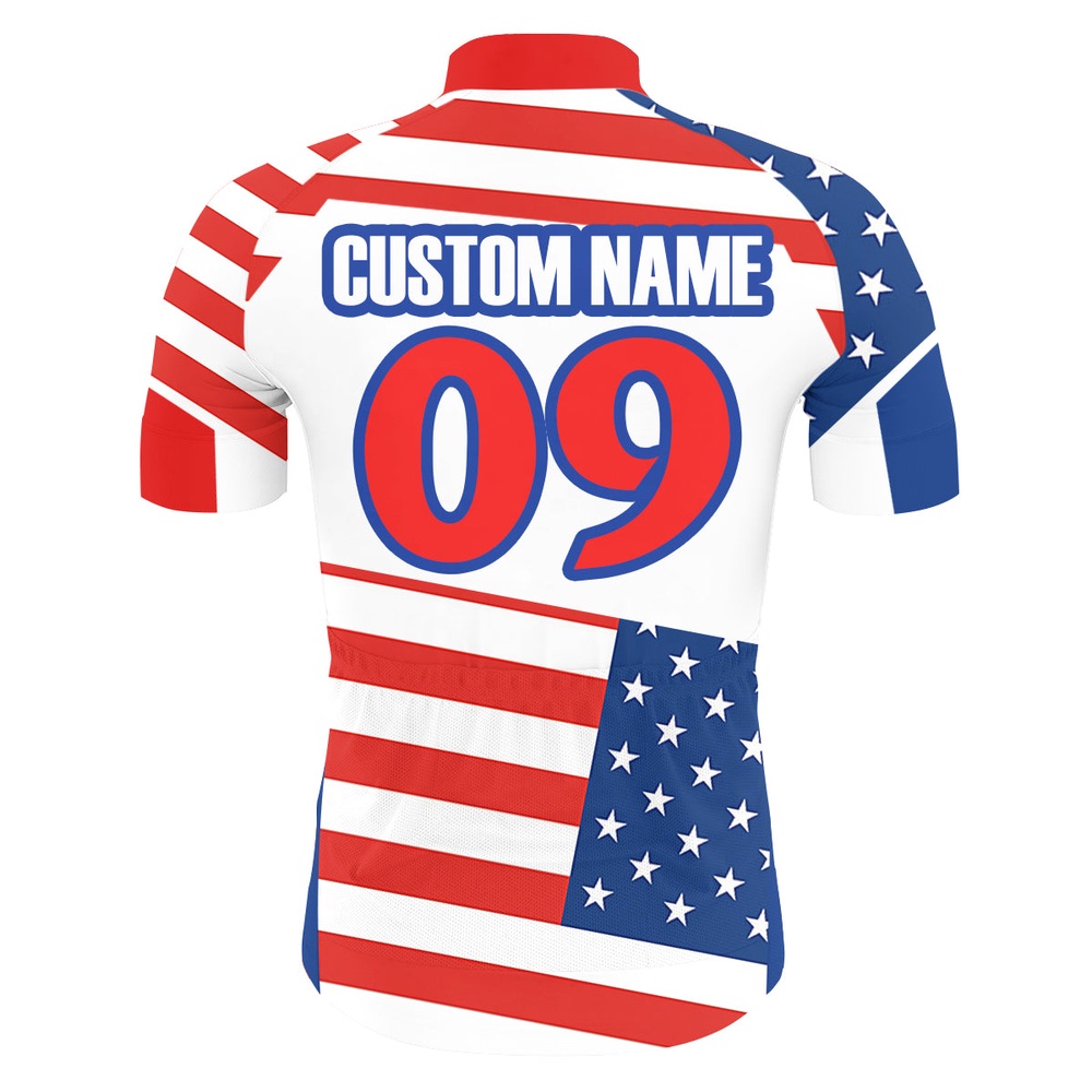 Custom Cycling Jersey Mens Long And Short Sleeve Us Bicycle Motocross American Bike Extreme Sport, Custom Mono Cycling Jersey