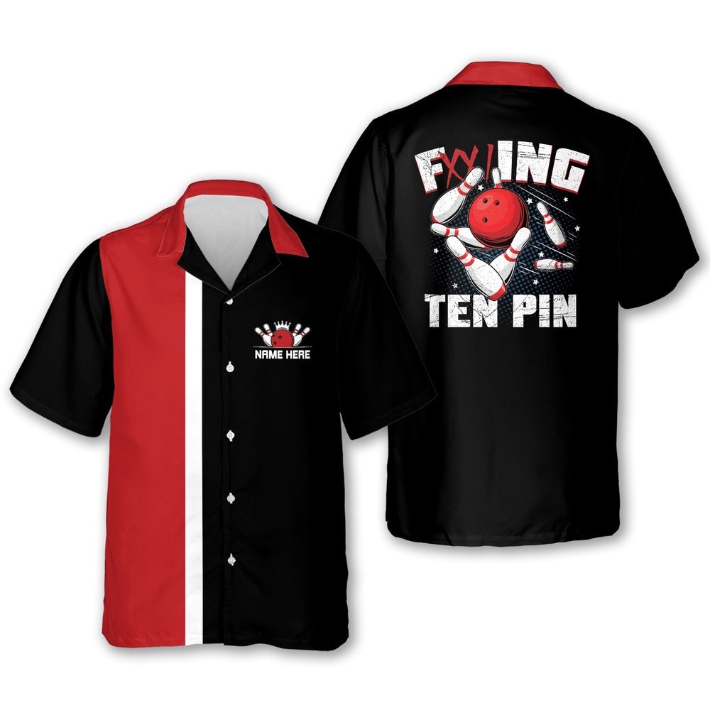 Custom Funny Ten Pin Bowling Shirts, Custom Bowling Shirt, Custom Team Bowling Hawaiian Shirt Custom Funny Ten Pin Bowling Shirts, Custom Bowling Shirt, Custom Team Bowling Hawaiian Shirt