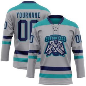 Custom Gray Navy Teal Hockey Lace Neck Jersey New Hockey Jersey Personali Sport Team Jersey Shirt 2 qrvoux.jpg