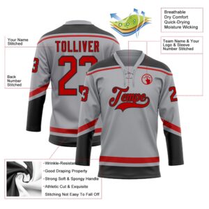 Custom Gray Red Black Hockey Lace Neck Jersey New Hockey Jersey Personali Sport Team Jersey Shirt 3 do0siw.jpg