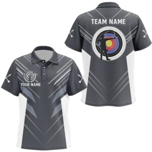 Custom Grey Archery Polo Shirts Best Archery…