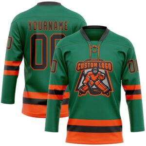 Custom Kelly Green Black Orange Hockey Lace Neck Jersey New Hockey Jersey Personali Sport Team Jersey Shirt 2 gcjl8q.jpg
