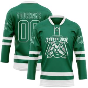 Custom Kelly Green White Hockey Lace Neck Jersey New Hockey Jersey Personali Sport Team Jersey Shirt 2 hup57d.jpg
