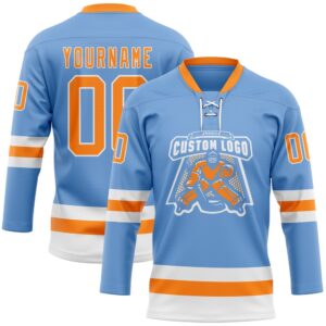 Custom Light Blue Bay Orange White Hockey Lace Neck Jersey New Hockey Jersey Personali Sport Team Jersey Shirt 2 cg8x0y.jpg