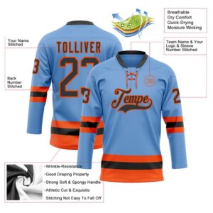 Custom Light Blue Black Orange Hockey Lace Neck Jersey New Hockey Jersey Personali Sport Team Jersey Shirt 3 yfs0ot.jpg
