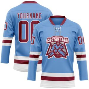 Custom Light Blue Crimson White Hockey Lace Neck Jersey New Hockey Jersey Personali Sport Team Jersey Shirt 2 i77ljh.jpg