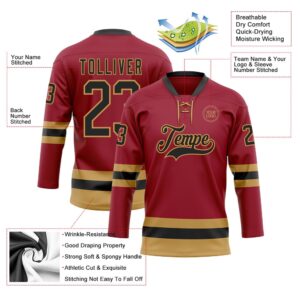 Custom Maroon Black Old Gold Hockey Lace Neck Jersey New Hockey Jersey Personali Sport Team Jersey Shirt 3 kfmgeb.jpg