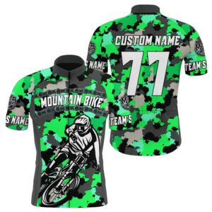 Custom Mens Cycling Jersey Green Camo Anti Uv Full Zip With 3 Pockets Motocross Road Cycle Gear Custom Mono Cycling Jersey 2 cd48sv.jpg