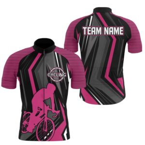 Custom Mens Team Road Cycling Jersey Pink Cycle Bicycling Shirts Anti Uv Biking Racing Unifor Custom Mono Cycling Jersey 2 sqwjfl.jpg