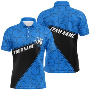 Custom Multicolor Bowling Ball Pattern Team Shirts…