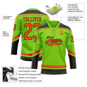 Custom Neon Green Orange Black Hockey Lace Neck Jersey New Hockey Jersey Personali Sport Team Jersey Shirt 3 yuaqyb.jpg