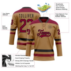 Custom Old Gold Maroon Black Hockey Lace Neck Jersey New Hockey Jersey Personali Sport Team Jersey Shirt 3 ezq1dp.jpg