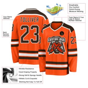 Custom Orange Brown White Hockey Jersey New Hockey Jersey Personali Sport Team Jersey Shirt 3 l5cagm.jpg